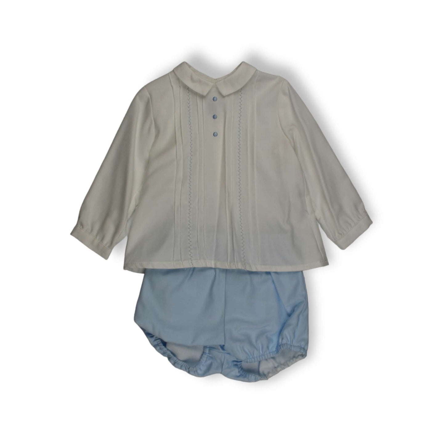 Conjunto bebe niño con blusa y cubrepañal