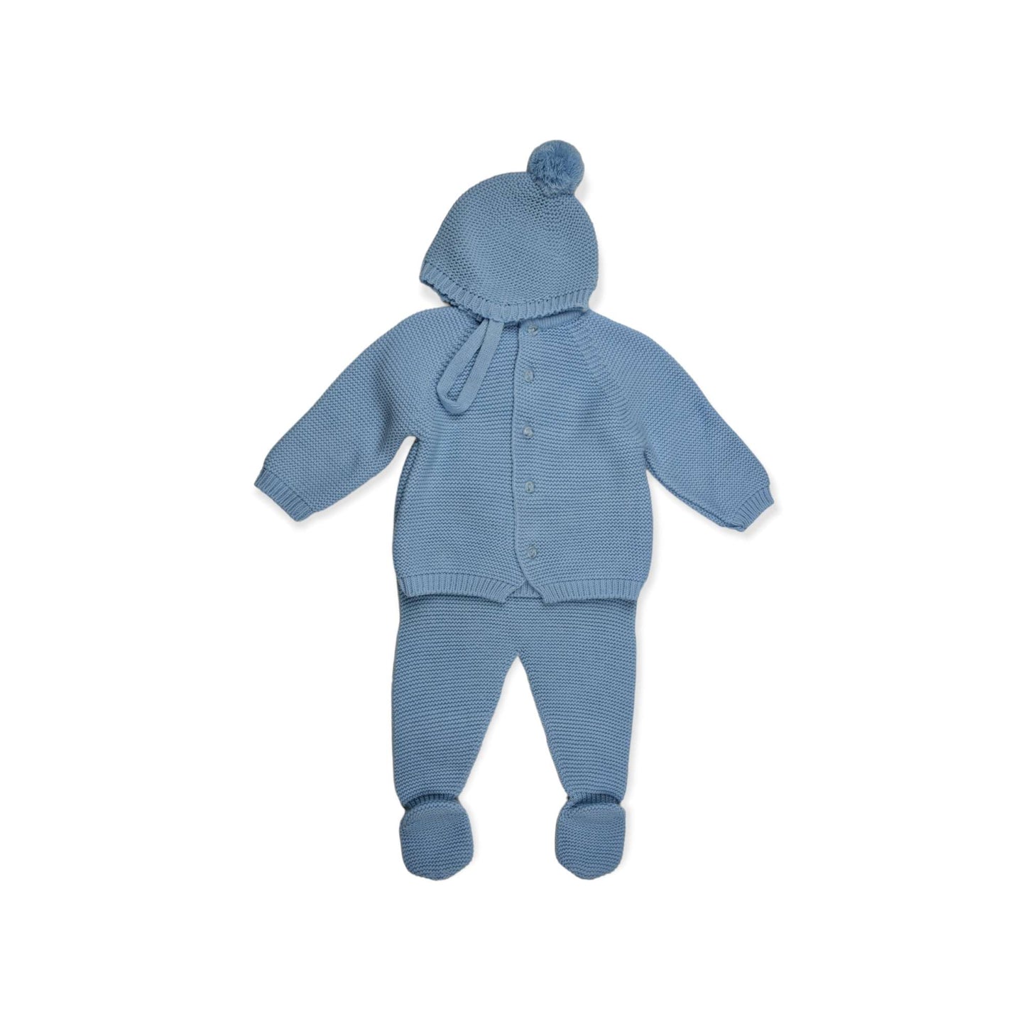 Conjunto de bebe para primera puesta color azulon