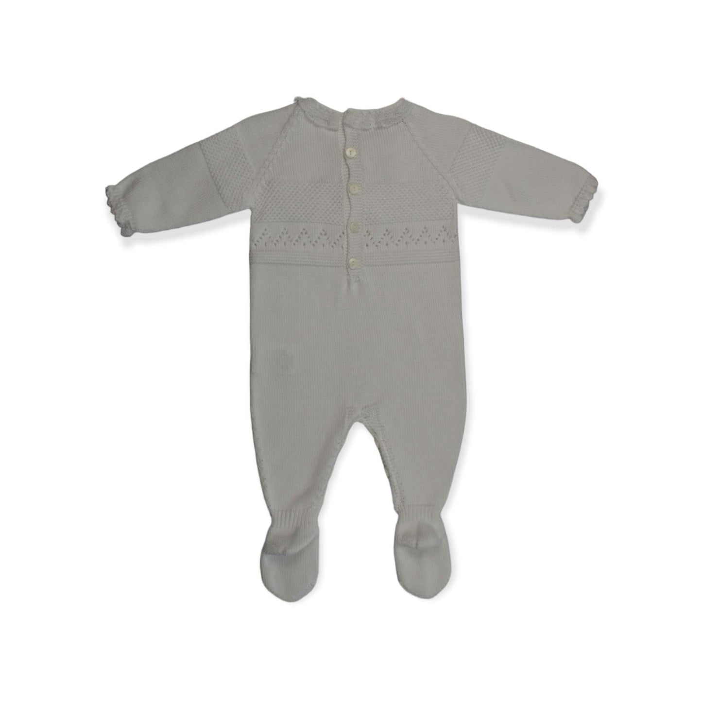 Mono punto de bebe color blanco